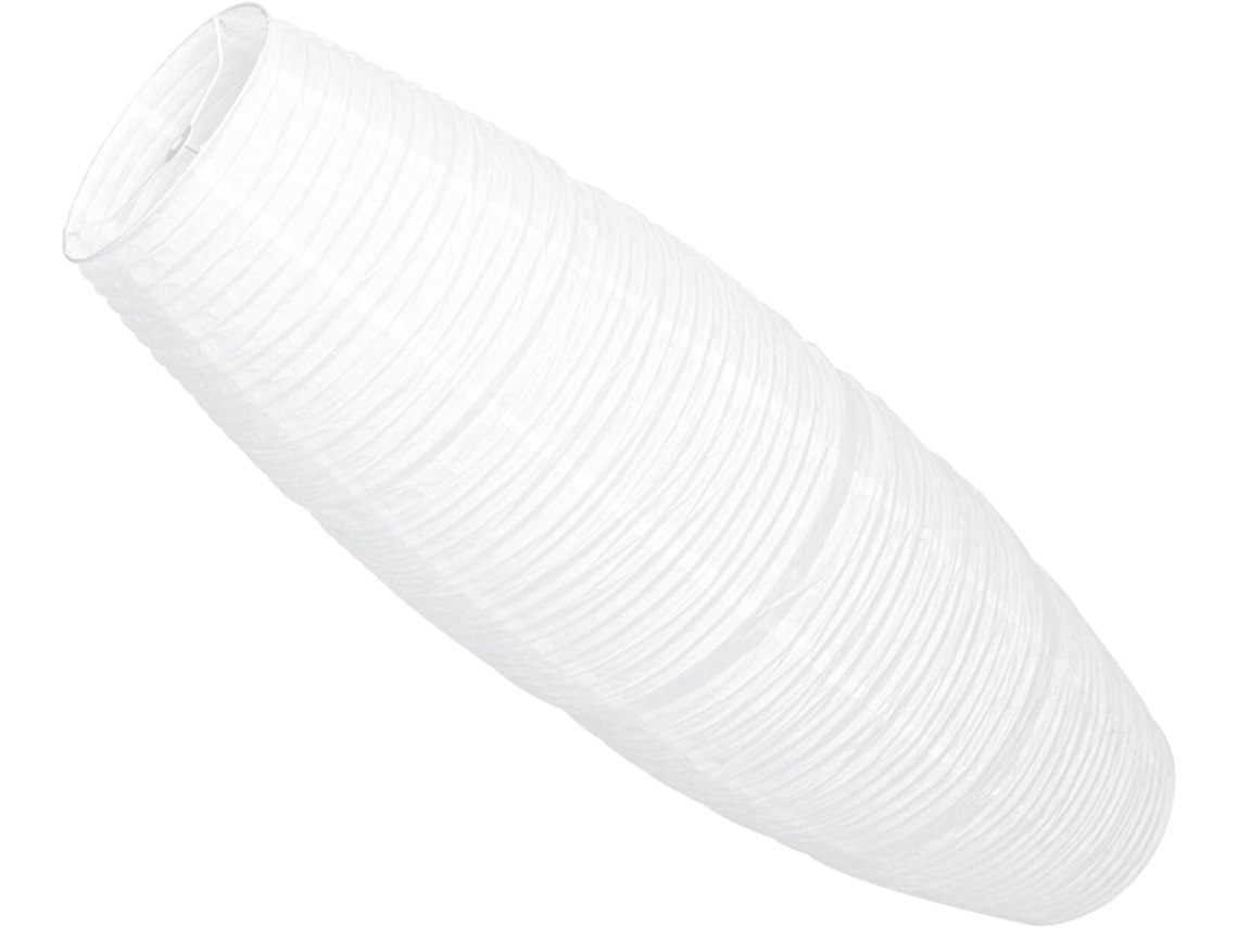 Luminária de Chão de Papel Branco, Acessório Decorativo para Casa, Vertical, Simples e Funcional. SFUSHOS