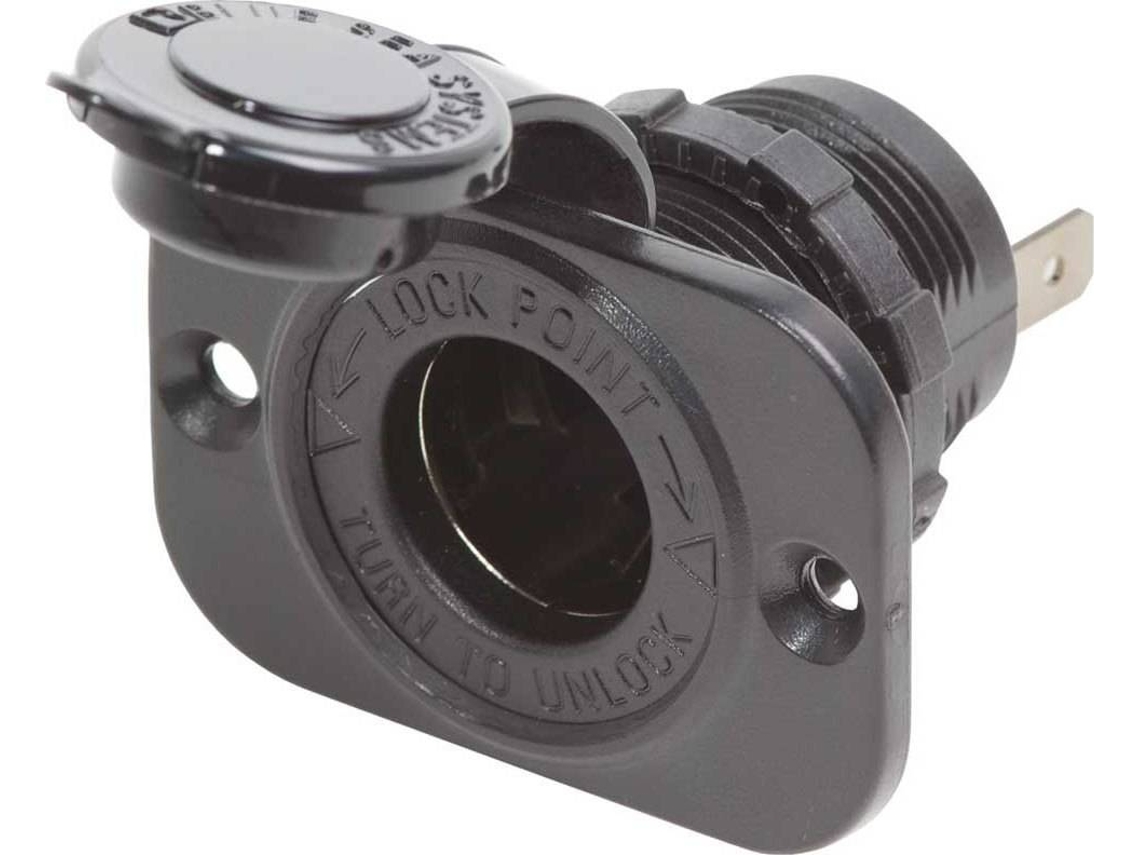 Ficha BLUE SEA 12V Dash Socket Preto