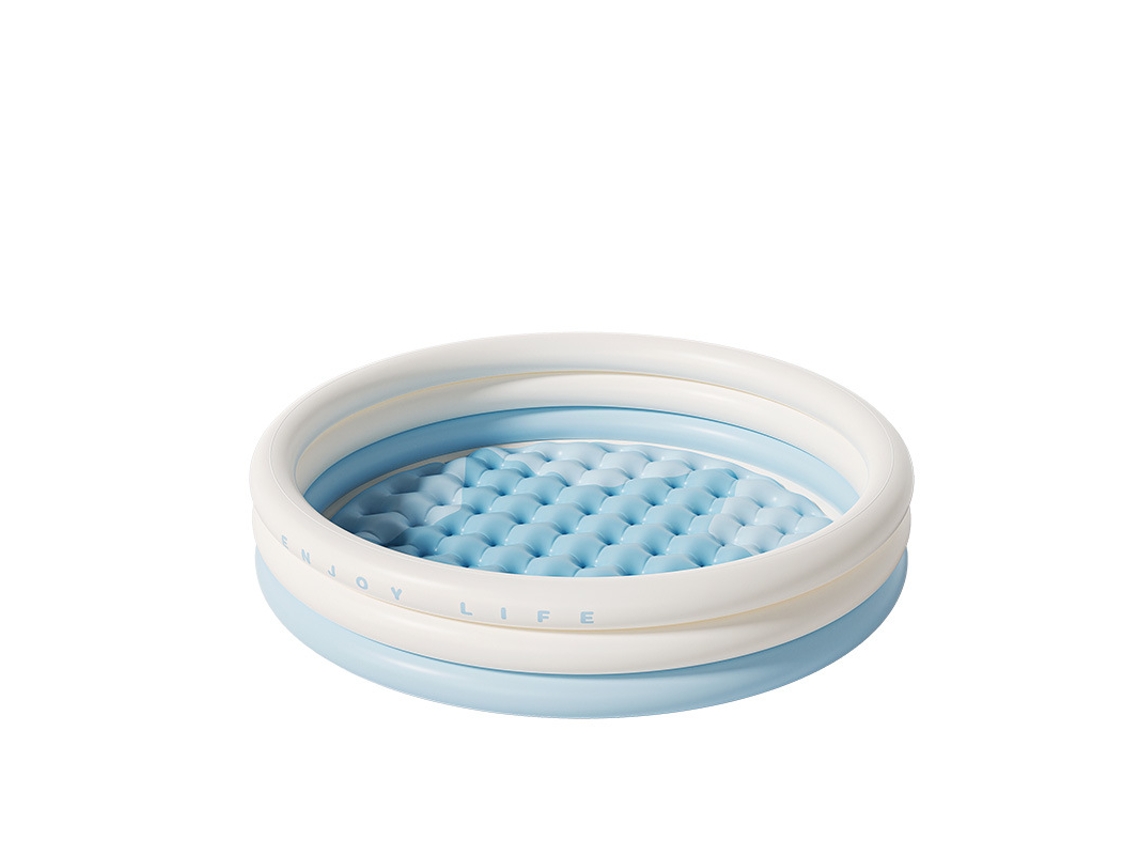 Piscina Inflável CHRUI para Crianças 3 Argolas Fundo Macio 100cm (azul) | CHRUI