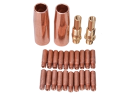 Kit De Acessórios Para Pistola De Soldadura: Bocal 21-50, Difusor De Gás 35-50, Ponta De Contato 11-23
