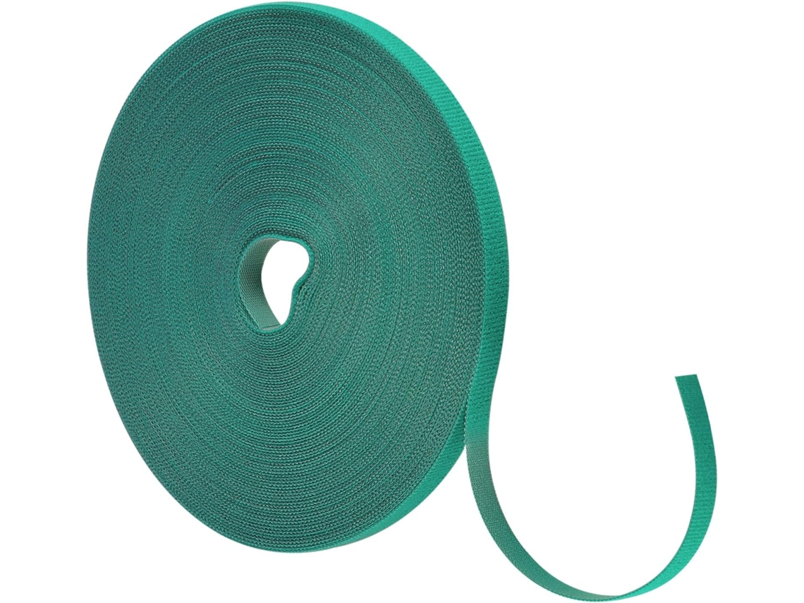 Fita Adesiva Verde para Plantas, 25 M, 10 Mm de Largura, Reutilizável, para Suporte de Plantas no Jardim. AQUAFORGE