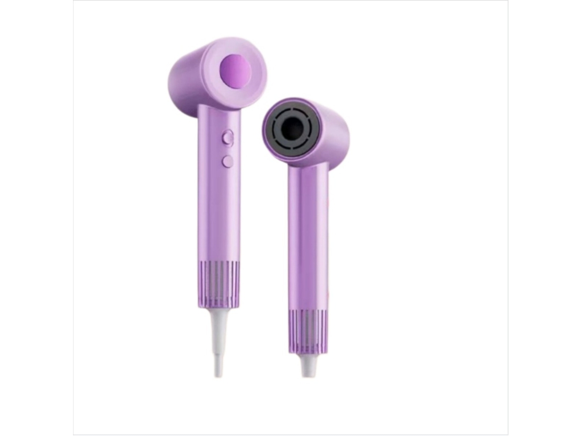 Secador De Cabelo Doméstico — Secador Iónico De Alta Velocidade 27m/s Com 4 Níveis De Calor, Baixo Ruído E Filtro Duplo Purple