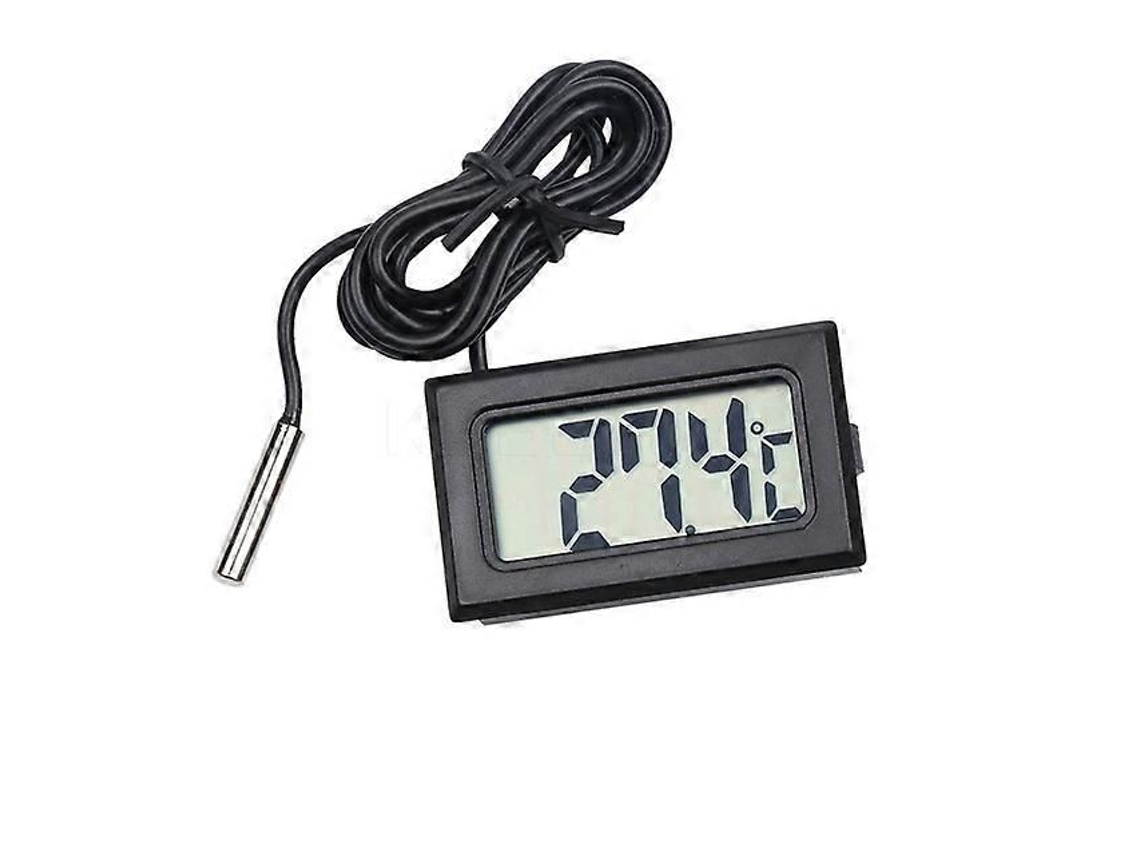 Mini Termômetro E Higrômetro Digital Lcd Para Carro, Com Sensor De Temperatura, Para Uso Interno E Externo.