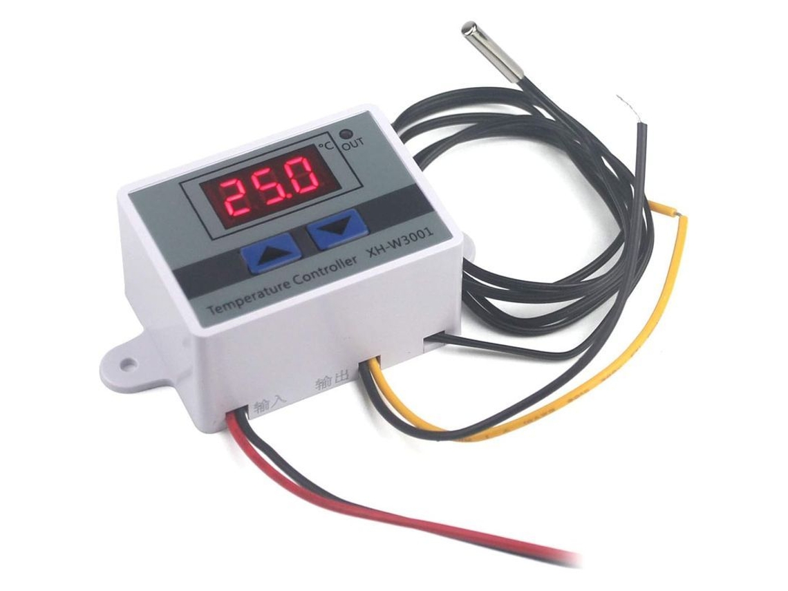 Controlador de temperatura digital 220V, para resfriamento e aquecimento, à prova d'água | S/MARCA