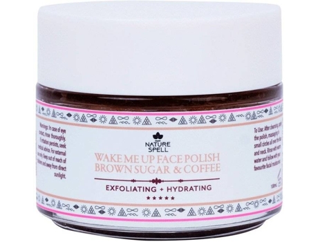 Máscara de Rosto NATURE SPELL Esfoliante De Açúcar Mascavo E Café (100 ml)