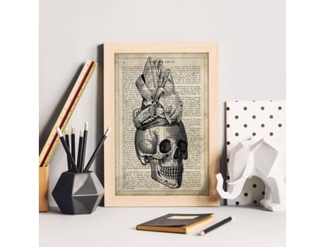 Pôsteres de Objetos Vintage. Lémina Seu Rosto Me Parece Com Imagens de Objetos e Instrumentos Vintage, Com Definições Em Espanhol.