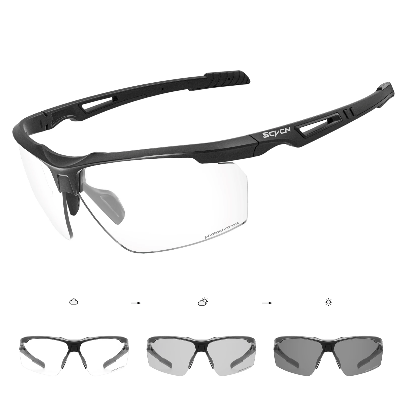 (estilo 1) Óculos De Sol Fotocromáticos Unissex Para Ciclismo Com Proteção Uv400.
