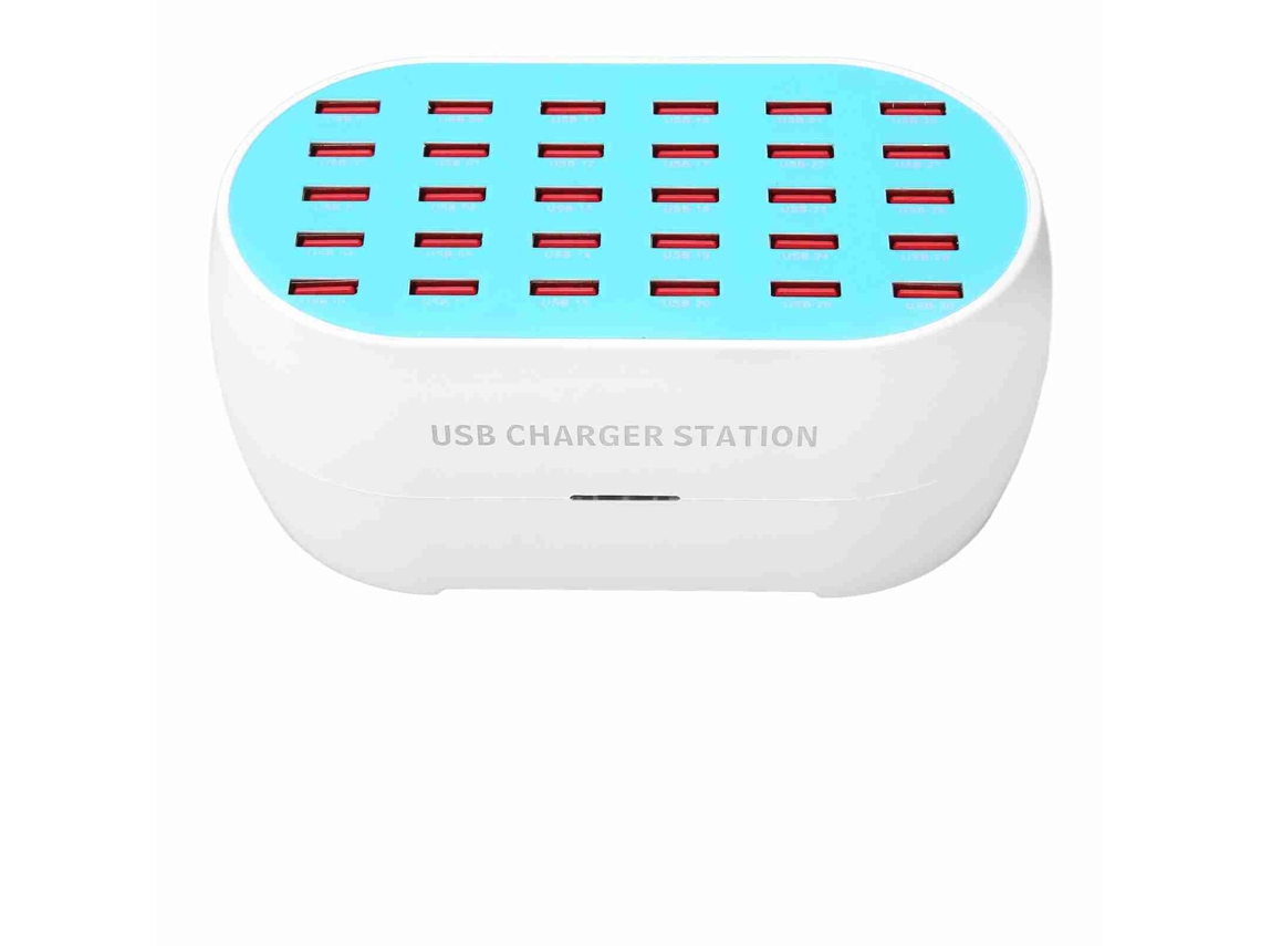 Estação de Carregamento Usb EOOCOO com 30 Portas 160w, Identificação Inteligente