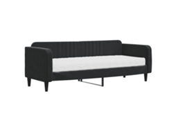 Daybed With Mattress, Daybeds With Mattresses Vidaxl Preto Veludo (80 X 200 Cm)