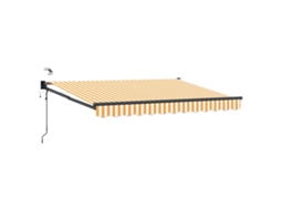 Conjunto 1 Toldo Elétrico Vidaxl Amarelo Poliéster (3 X 2,5 M)