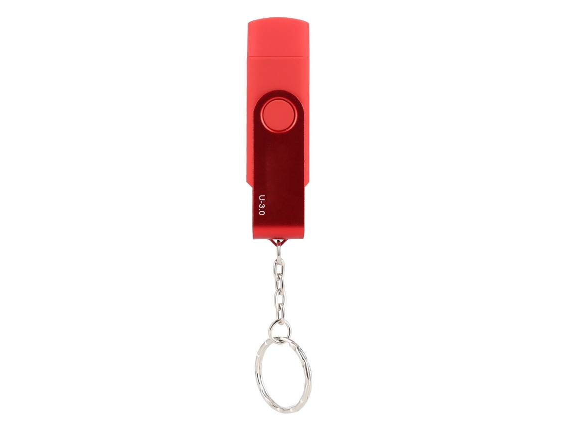 Pen Drive Rotativo Otg Usb3.0 De Alta Velocidade Vermelho 8g