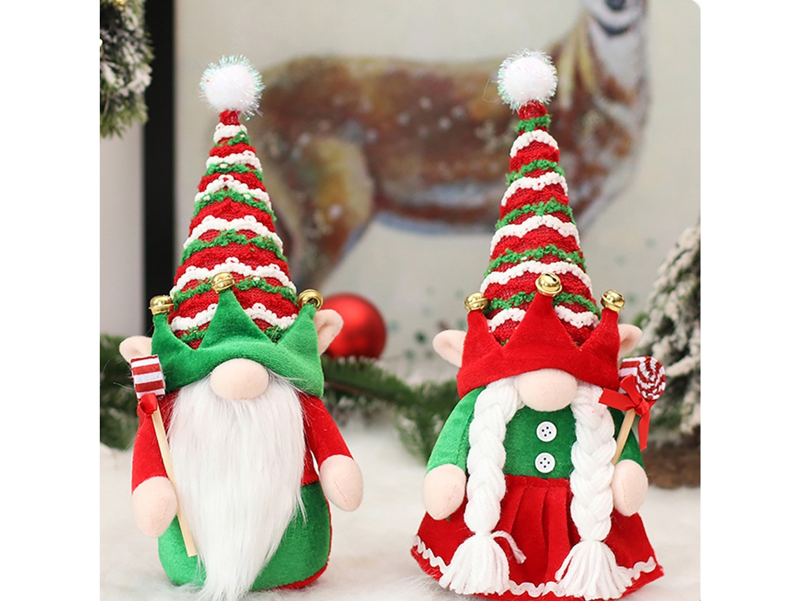 Adorno Elfo Natal Boneca Sem Rosto