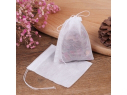 Pacote Com 100 Saquinhos De Chá Infusor, Cordão E Fecho Hermético, 7 X 9 Cm