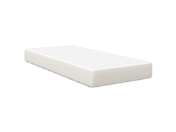 Conjunto 1 Colchão De Cama Vidaxl Creme Tecido (90 X 200 Cm)
