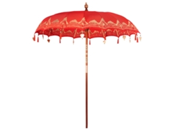 Maison Exclusive - Parasol Balinês Vermelho 215 X 215 X 260 Cm