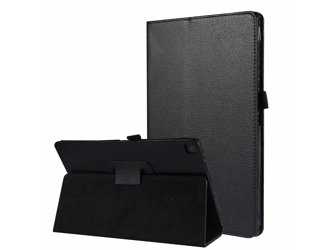 Capa Para Tablet Lurelia, Compatível Com Samsung Tab A7 T500 Modelo 2020 T505 De 10,4"., Preto, Couro Sintético, Dobrável Com Suporte