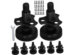 Conjunto De 8 Pés Niveladores Ajustáveis Para Móveis Com Parafusos E Chave, Extensores De Pernas Mesa E Cadeiras