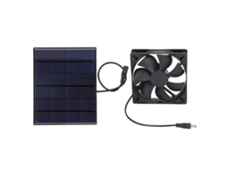 Ventilador Solar Portátil 3.5w 6v para Pets e Camping