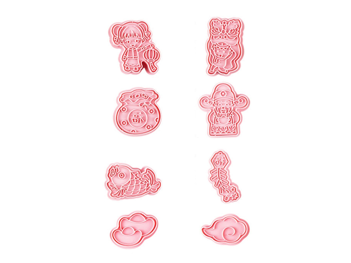 Forma De Bolo Tema Chinês Plástico Alimentar Presente Para Amante De Confeitaria Biscoitos