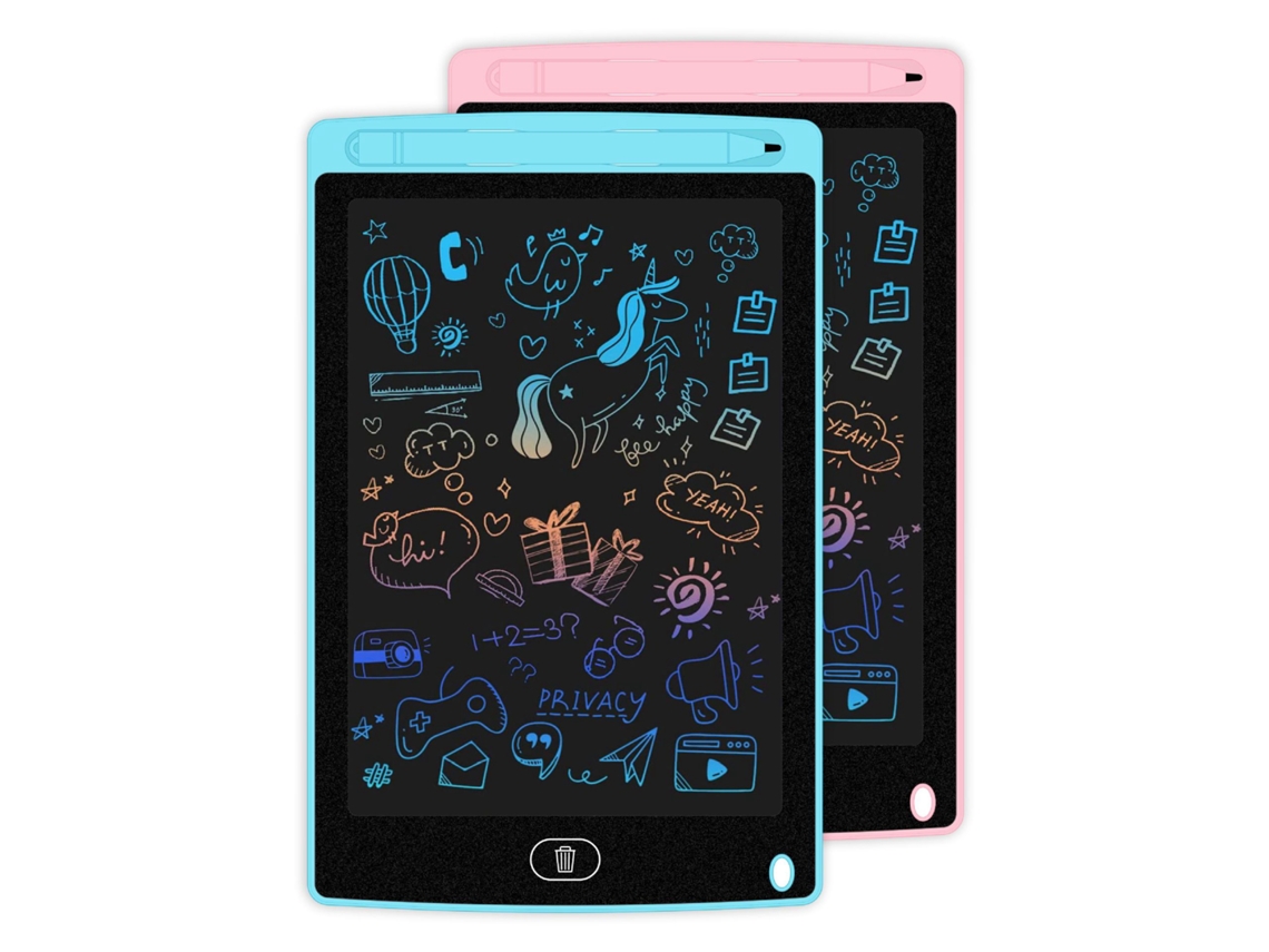 2 Peças De Quadro De Escrita Lcd Para Desenho Infantil Slowmoose