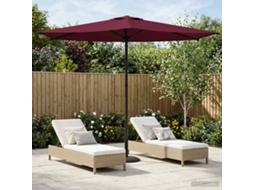 Vidaxl Guarda-sol De Jardim 270 X 270 Cm Poliéster Retangular