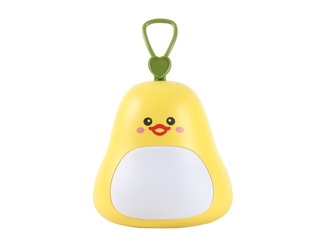Farol de Noite Led Cute Cartoon Portátil Econômico para Cabeceira Crianças Amarelo | S/MARCA