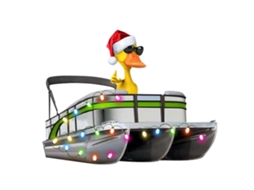 Enfeite De Natal Divertido Em Ferro Fundido Com Formato De Barco Pontão, Ideal Para Amantes De Barcos Pontão. Hengjian