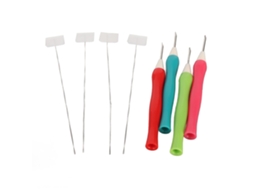 Conjunto De 4 Peças De Agulha De Tapeçaria Para Artesanato Diy Costura Bordado 1,6 Mm Dia Abs Presente Dia Das Mães