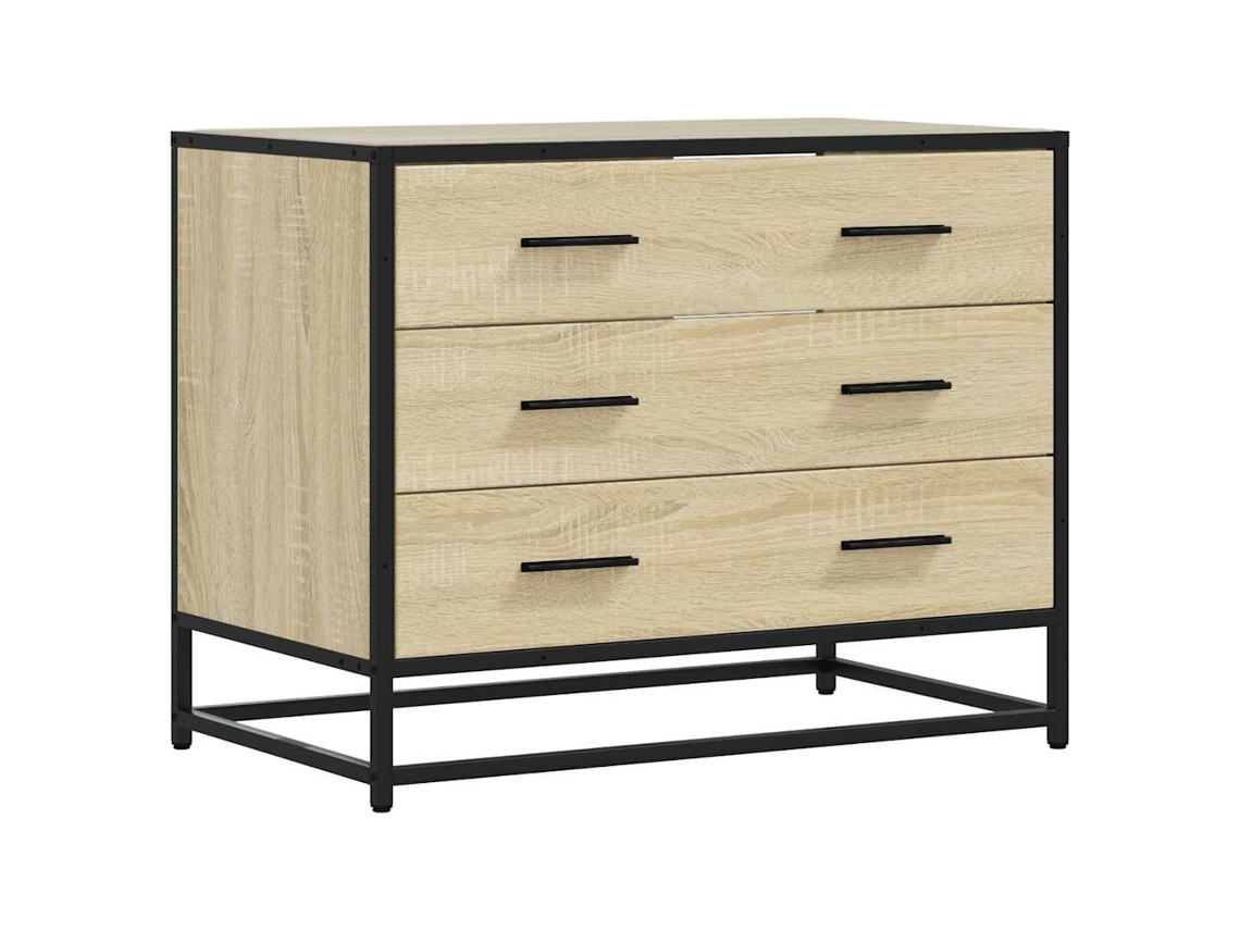 Drawer Cabinet, Drawer Cabinets Vidaxl Marrom Madeira Processada (n/a)
