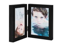 Moldura para fotografias VIDAXL Preto MDF (13x18 cm)
