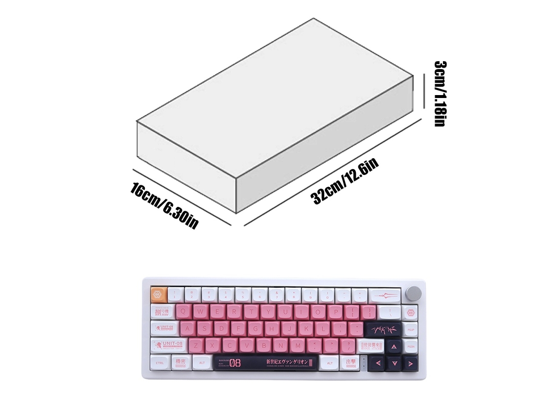 Lurelia Keycaps Inglês Gelo Verão Gato Travesso Pbt Para Teclado Mecânico