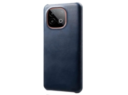 Capa Protetora De Couro Sintético Tkdaddy Para Vivo Iqoo Neo10 5g Com Textura De Bezerro, Capa Protetora Rígida De Pc, Azul