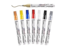 Conjunto De 8 Marcadores De Tinta Adequados Para Metal, Tecido, Tela, Madeira, Pintura Em Pedra, Vidro, Canecas E Plástico. Loja Olysi