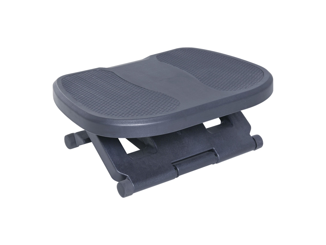 Apoio ergonômico para os pés de escritório, altura e inclinação ajustáveis 45x34cm, cinza BTFORUS