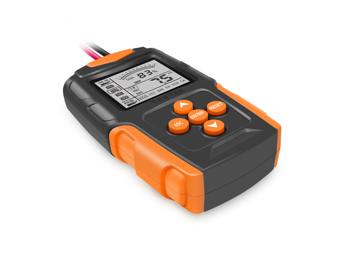 Testador De Bateria Automóvel Laxiscreed 12v/24v Com Medição De Soh E Cca