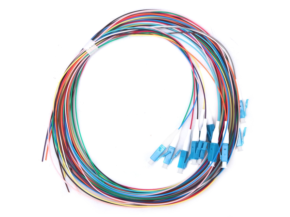Cabo de fibra óptica monomodo LC/UPC 2026-12 com baixa perda de inserção, 1,5 m