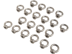 Pacote Com 20 Porcas Olhal M6 Em Aço Inoxidável 304, Adequadas Para