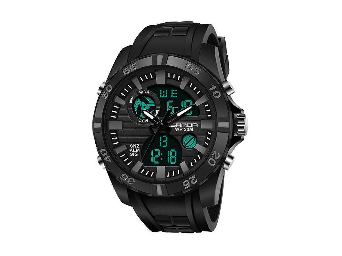 Relógio Sanda 791 Autêntico, Esportivo, Multifuncional, Eletrônico, Popular, Masculino, Com Luzes De Pulso (amarelo)