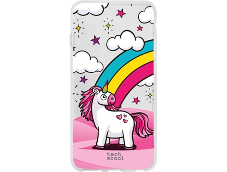 Capa iPhone 5/ 5S/ SE TECHCOOL Unicórnio Transparente | Worten.pt