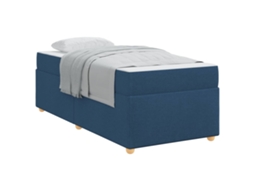 Estrutura da Cama com Colchão Azul 80 X 200 Cm Tecido MAISON EXCLUSIVE