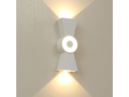 Apliques Led BRILVIBERA 12w para Ambientes Interiores e Exteriores, Modernos Ip66 À Prova D'água, para Cima