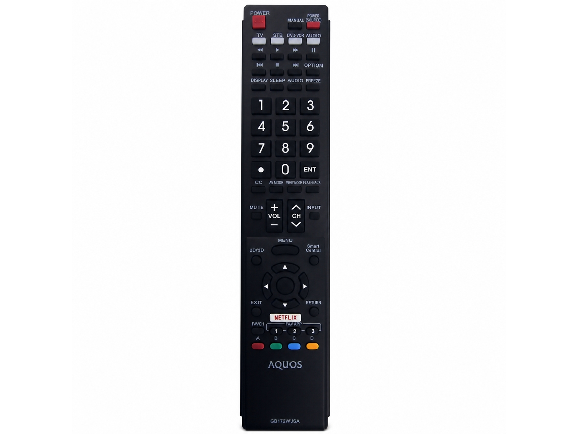 Comando À Distância Para Tv Sharp Aquos, Compatível Com Gb172wjsa, Sem Configuração_zhd