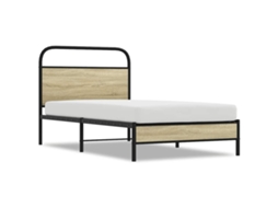 Bed Frame, Bed Frames Vidaxl Marrom Madeira Processada (100 X 200 Cm)