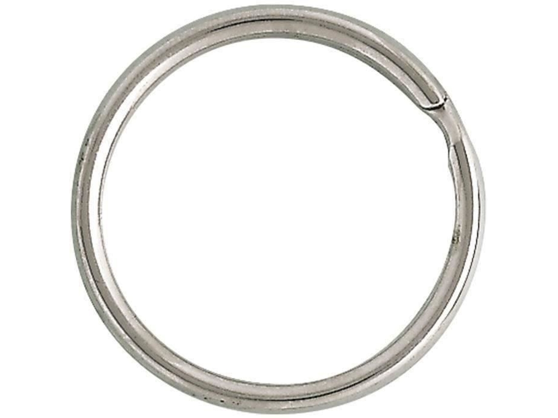 Anel Bipartido Em Aço Niquelado Øint.22mm Blister 10 Chapuis