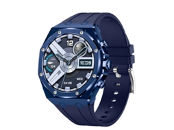 Smartwatch empresarial com chamadas Bluetooth, tecido grande, oxigênio, sem sangramento, sono e monitoramento de saúde, azul Bestvite