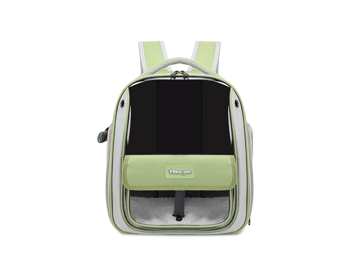 Transportadora Para Gato, Mochila Respirável Para Animais De Estimação Com Cobertor (verde - 39x33x25cm) Cuich
