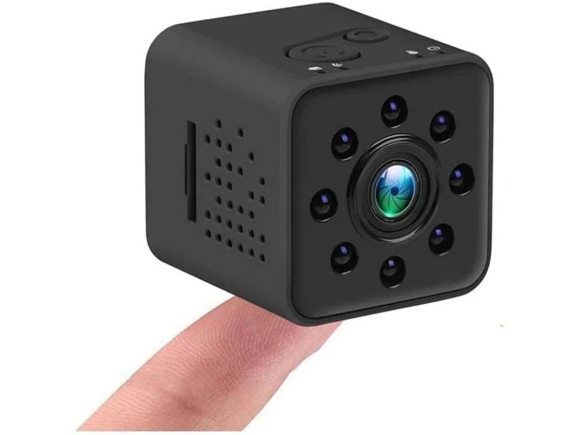 Minicâmera digital sem fio Bestvite Pocket com detecção de movimento (preta)