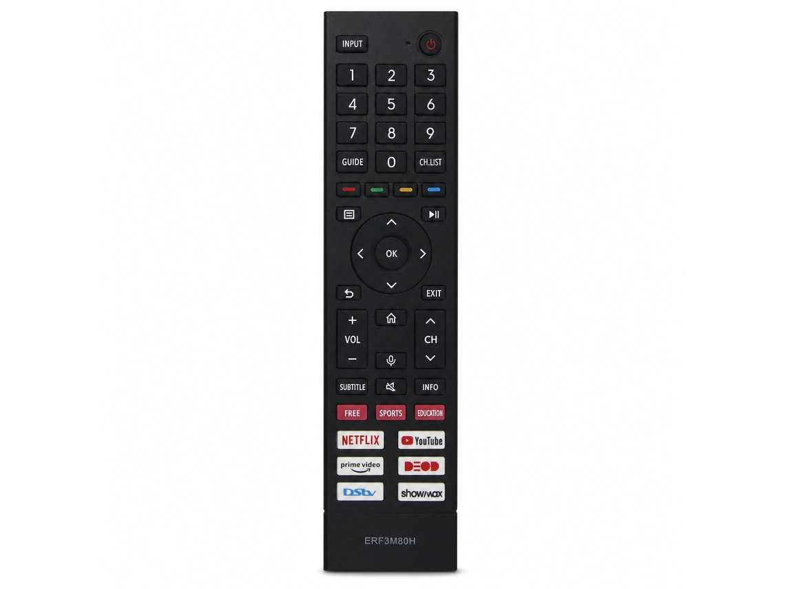 Comando À Distância Para Tv Compatível Com Hisense Erf3m80h, Sem Configuração E Sem Comando Por Voz
