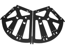Conjunto De 2 Dobradiças Ferro Três Camadas Para Armários E