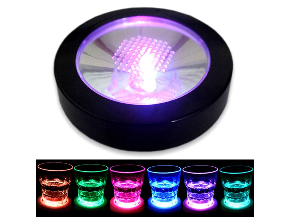 2026 posavasos Led com Sensor Gravitacional para Bebidas, Base para Copos para Bar, Festa e Clube